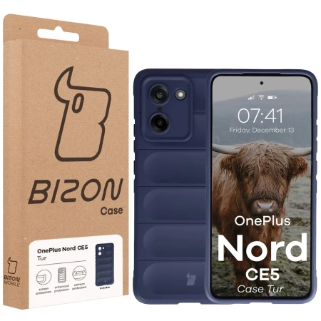 Pancerne etui Bizon Case Tur do OnePlus Nord CE5 5G, granatowe