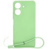 Etui Bizon Case Silicone do Redmi 13C / Poco C65, jasnozielone