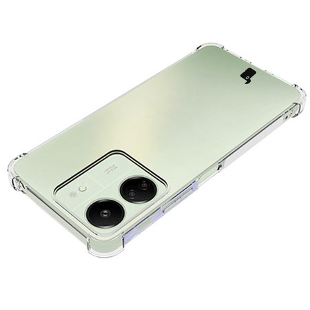 Etui + 2x szkło Bizon Case Clear Pack do Xiaomi Redmi 13 4G, przezroczyste