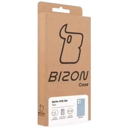 Pancerne etui Bizon Case Tur do Motorola Moto G75 5G, jasnoniebieskie