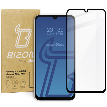 Szkło hartowane Bizon Glass Edge 2 do Galaxy A15 4G/5G, Galaxy A25 5G / M15 5G