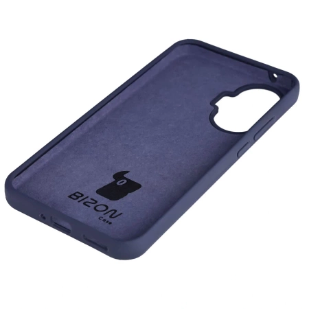 Silikonowe etui Bizon Soft Case do Xiaomi POCO F7, ciemnoniebieskie
