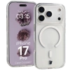 Etui z pierścieniem magnetycznym Bizon Case CrystalO do iPhone 17 Pro, przezroczyste
