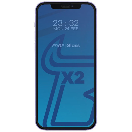 2x Szkło + szybka na aparat Bizon Edge Pack do iPhone 12 Mini