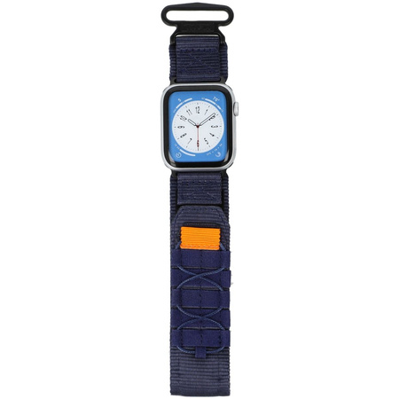 Sportowy pasek do zegarka Bizon Strap Watch Adventure do Apple Watch 44/45/46/49 mm, granatowy