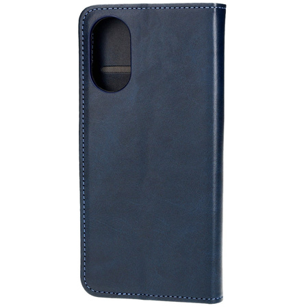Etui z klapką Bizon Case Pocket do Oppo A38 4G, granatowe
