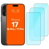 Szkło ochronne 2.5D Bizon Smart Glass do iPhone 17 / 17 Pro / 16 Pro, 3 sztuki