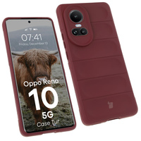 Pancerne etui Bizon Case Tur do Oppo Reno10 5G, burgundowe