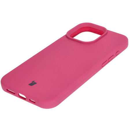 Silikonowe etui Bizon Soft Case do iPhone 16 Pro Max, fuksja