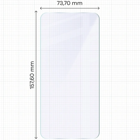 Elastyczne szkło hybrydowe Bizon Glass Mule do iPhone 16 Plus