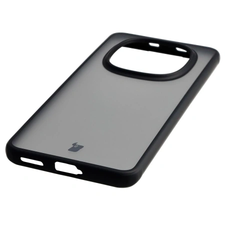 Etui Bizon Case Angelo do Xiaomi Redmi Note 15 4G / 5G / POCO M8 5G, przydymione z czarną ramką