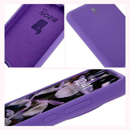 Silikonowe etui Bizon Soft Case do OnePlus 13, fioletowe