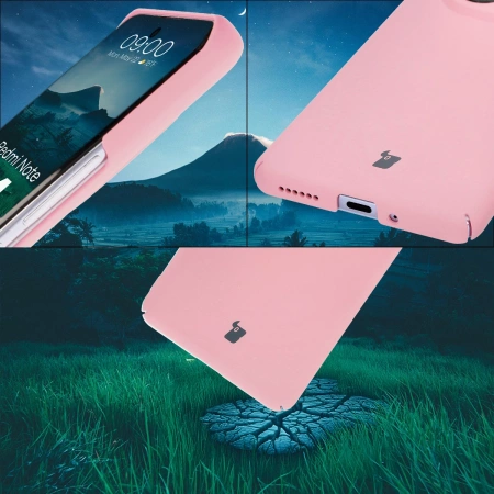 Etui Bizon Case Łupka do Xiaomi Redmi Note 14 Pro 5G, różowe