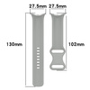 Silikonowy pasek Bizon Strap Watch Silicone S do Google Pixel Watch 3/Watch 2/Watch 1 41mm, szary