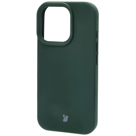 Silikonowe etui Bizon Soft Case do iPhone 16 Pro, ciemnozielone