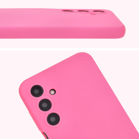 Silikonowe etui Bizon Soft Case do Galaxy A16 4G/5G, neonowo-różowe