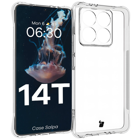 Elastyczne etui Bizon Case Salpa do Xiaomi 14T, przezroczyste