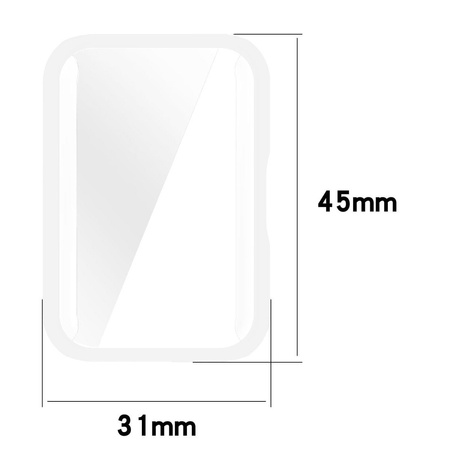 Etui Bizon Case Watch Felipe do Galaxy Fit 3, przezroczyste