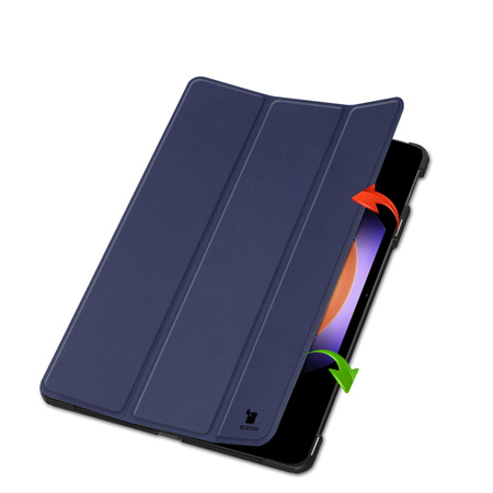 Etui Bizon Case Tab Croc do Xiaomi Pad 6S Pro, granatowe