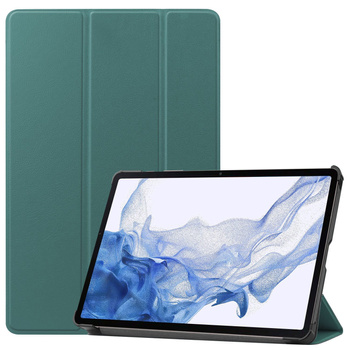 Etui Bizon Case Tab Croc do Galaxy Tab S10 Lite / S9, ciemnozielone