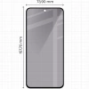 Prywatyzujące szkło hartowane Bizon Glass Edge Shadow do Galaxy A35 5G / A55 5G, przyciemniane z czarną ramką