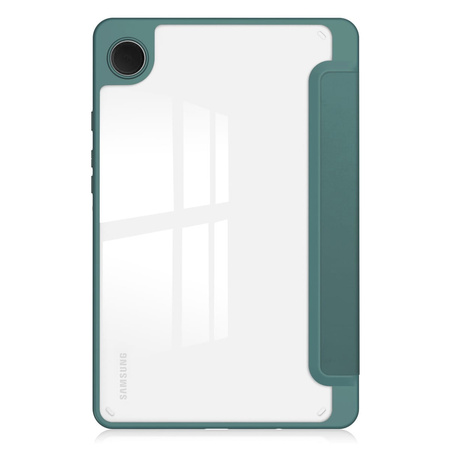 Etui Bizon Case Tab Clear Matt do Samsung Galaxy Tab A9, ciemnozielone