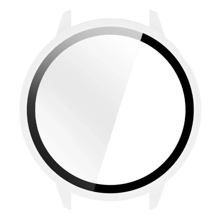 Etui ze szkłem do zegarka Bizon Case Watch Adamo do OnePlus Watch 3 43 mm, przeźroczyste