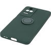 Etui Bizon Case Silicone Ring Sq do Xiaomi Poco F4, ciemnozielone
