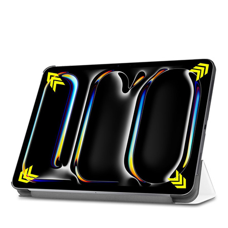 Etui Bizon Case Tab Croc do iPad Pro 11" 2025 / 2024, białe