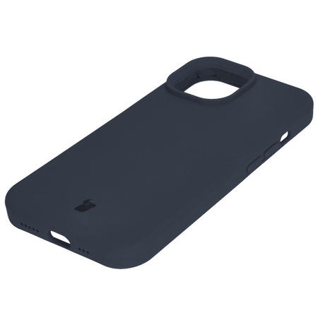 Etui silikonowe Bizon Soft Case do iPhone 15, ciemnoniebieskie