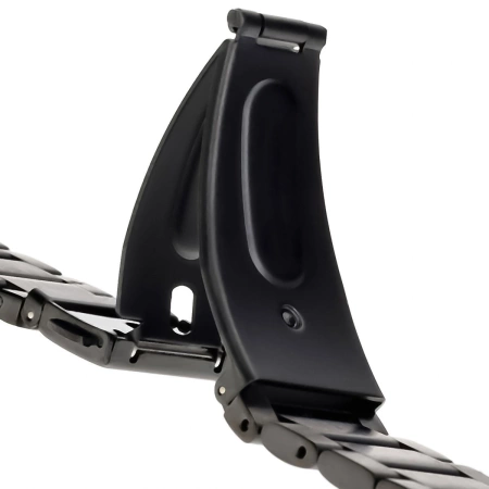 Pasek ze stali nierdzewnej Bizon Strap Watch Aura do Huawei Watch Fit 4 Pro/Fit 4/Fit 3, czarny