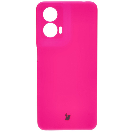 Silikonowe etui Bizon Soft Case do Motorola Moto G24 / G24 Power, neonowo-różowe