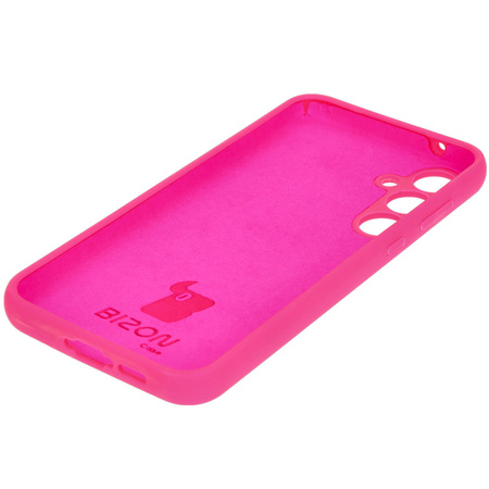 Silikonowe etui Bizon Soft Case do Galaxy A35 5G, neonowo-różowe