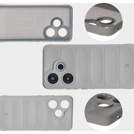 Pancerne etui Bizon Case Tur do Xiaomi Poco F6, jasnoszare