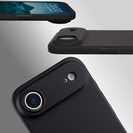 Etui Bizon Case Łupka do iPhone Air, czarne