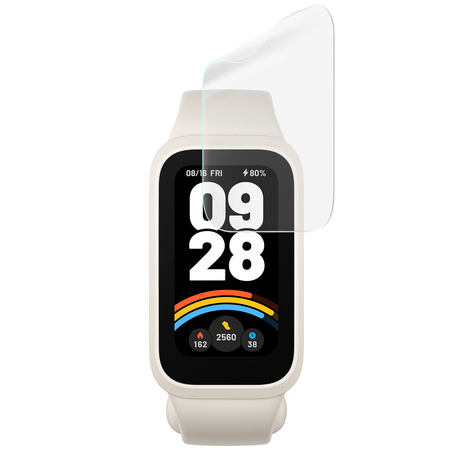 Folia hydrożelowa na ekran Bizon Glass Watch Hydrogel do Xiaomi Smart Band 9 Pro, 2 sztuki