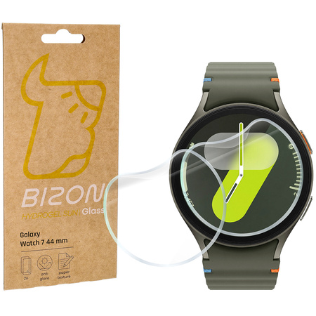 Folia matowa Bizon Glass Watch Film Sun do Galaxy Watch 7 44 mm, 2 sztuki