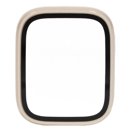 Etui Bizon Case Watch Adamo do Xiaomi Redmi Watch 3 Active, beżowe