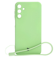 Etui Bizon Case Silicone Sq do Galaxy A15 4G/5G, jasnozielone