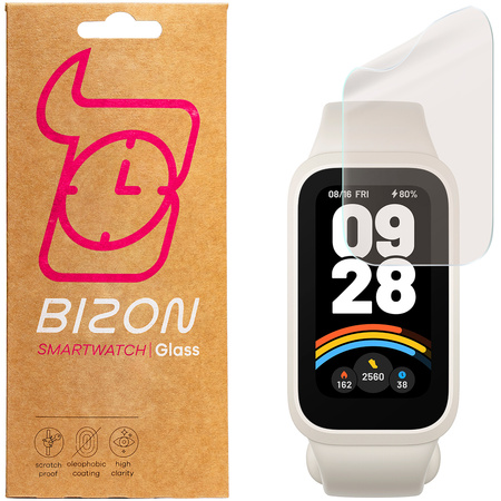 Folia matowa Bizon Glass Watch Film Sun Duo do Xiaomi Smart Band 9 Active, 2 sztuki