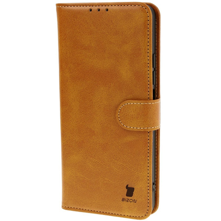 Etui z klapką Bizon Case Pocket do Xiaomi Redmi 14C 4G, brązowe