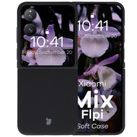 Silikonowe etui Bizon Soft Case do Xiaomi Mix Flip, czarne