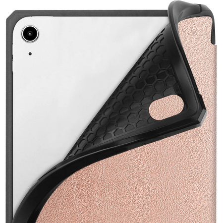 Etui Bizon Case Tab Lizard do iPad Mini 7 2024 / iPad Mini 6 2021, różowozłote