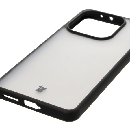 Etui Bizon Case Angelo do Xiaomi Redmi Note 14 4G, półprzezroczyste z czarną ramką