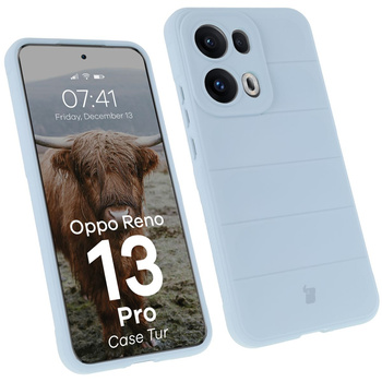 Pancerne etui Bizon Case Tur do Oppo Reno13 Pro, jasnoniebieskie