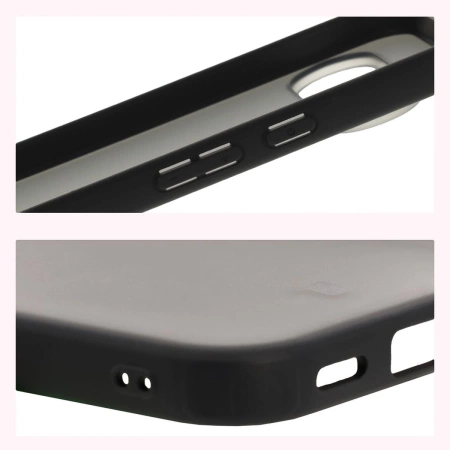 Etui Bizon Case Angelo do Pixel 10 / 10 Pro, półprzezroczyste z czarną ramką