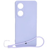Etui Bizon Case Silicone Sq do Oppo A98 5G, jasnofioletowe