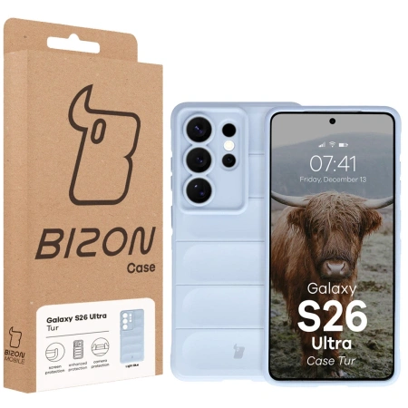 Pancerne etui Bizon Case Tur do Galaxy S26 Ultra, jasnoniebieskie