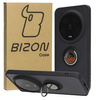 Etui z uchwytem na palec Bizon Case Hybrid Ring do Xiaomi 14 Ultra, przydymione z czarną ramką