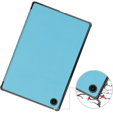 Etui Bizon Case Tab Croc do Galaxy Tab A8 2021, błękitne